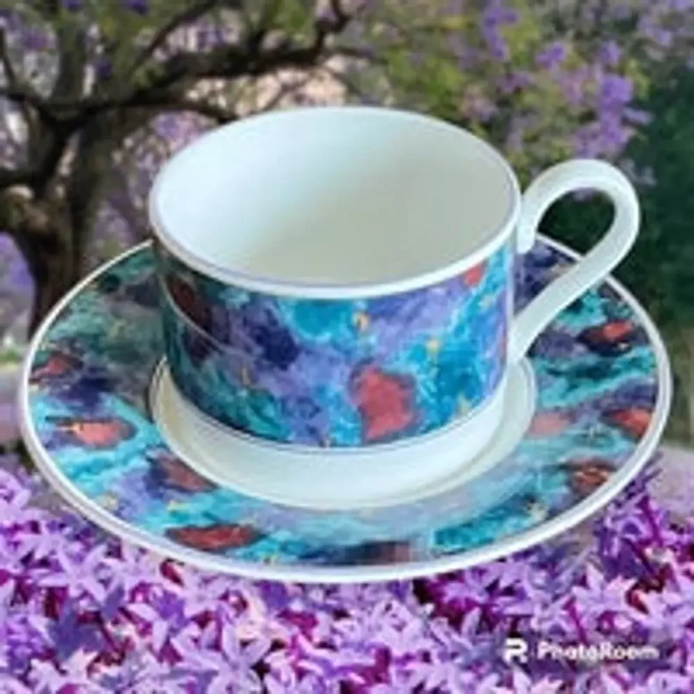 Sango Jewel 353965 Cup and Saucer Set